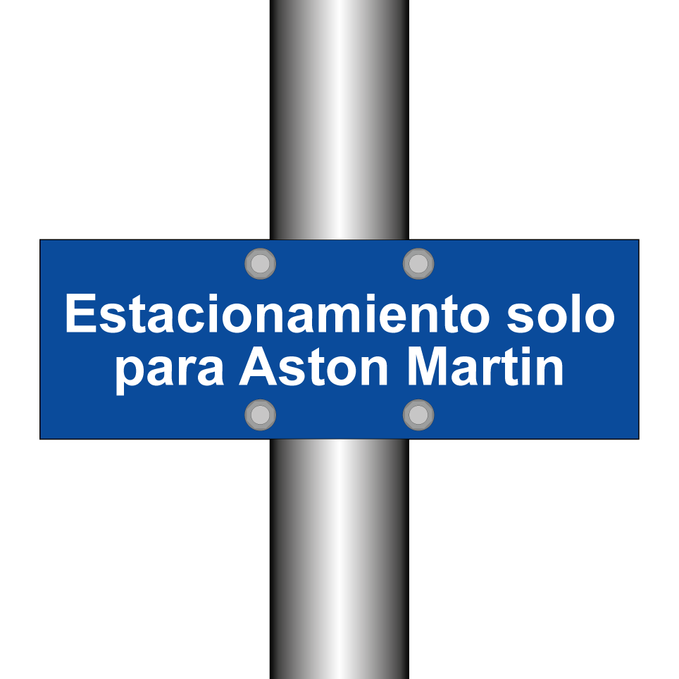 Estacionamiento solo para Aston Martin
