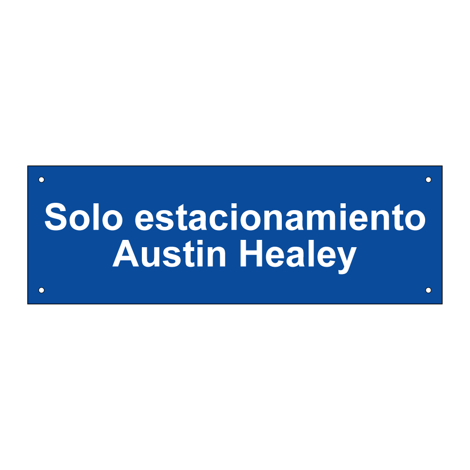 Solo estacionamiento Austin Healey