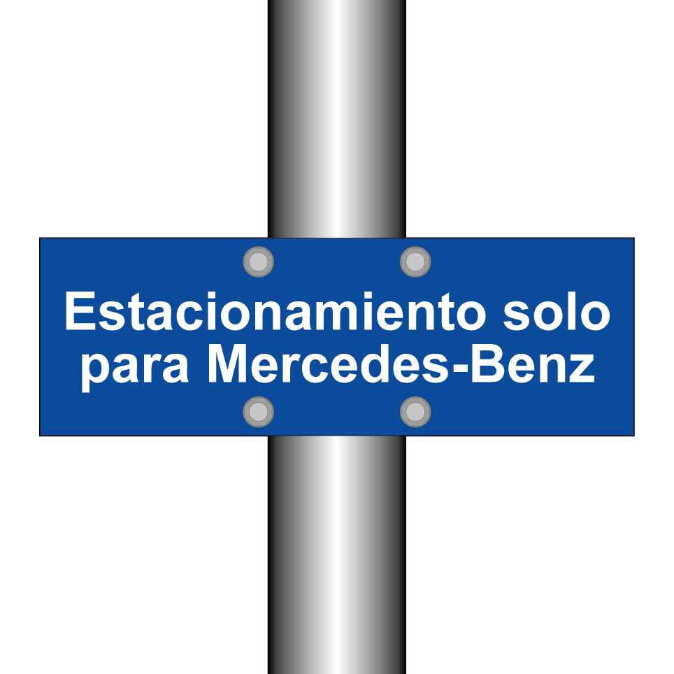 Estacionamiento solo para Mercedes-Benz