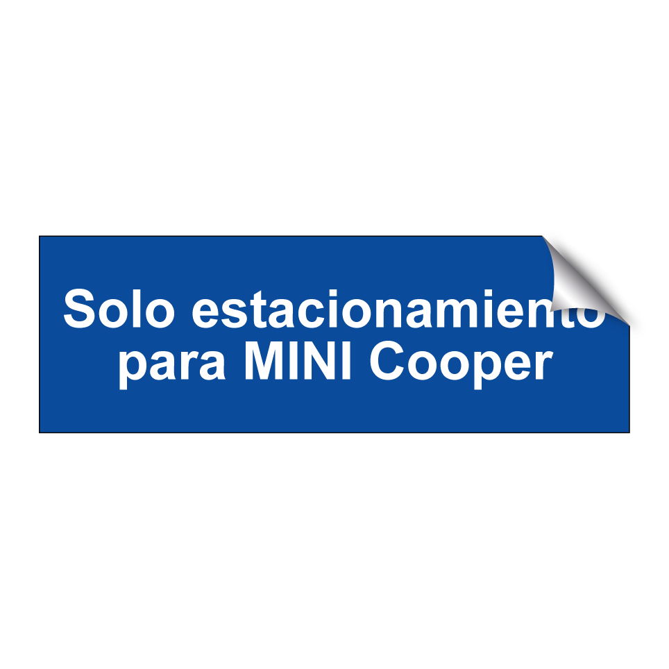 Solo estacionamiento para MINI Cooper