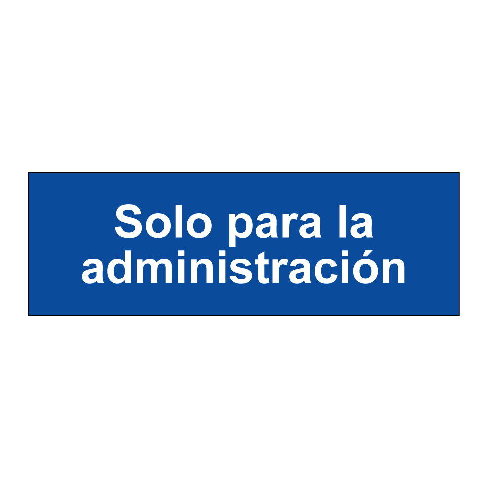 Solo para la administración