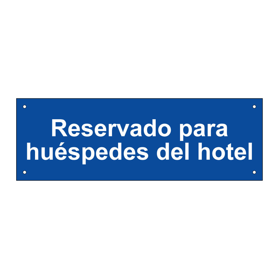 Reservado para huéspedes del hotel