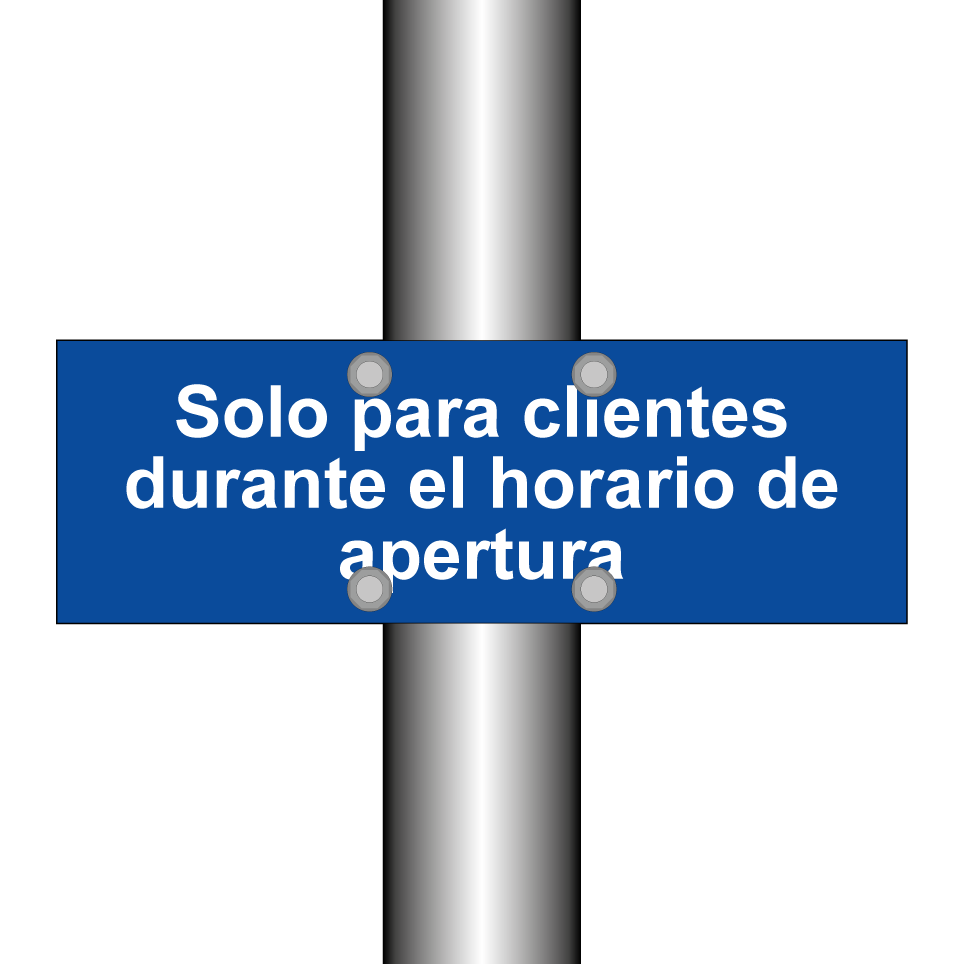 Solo para clientes durante el horario de apertura