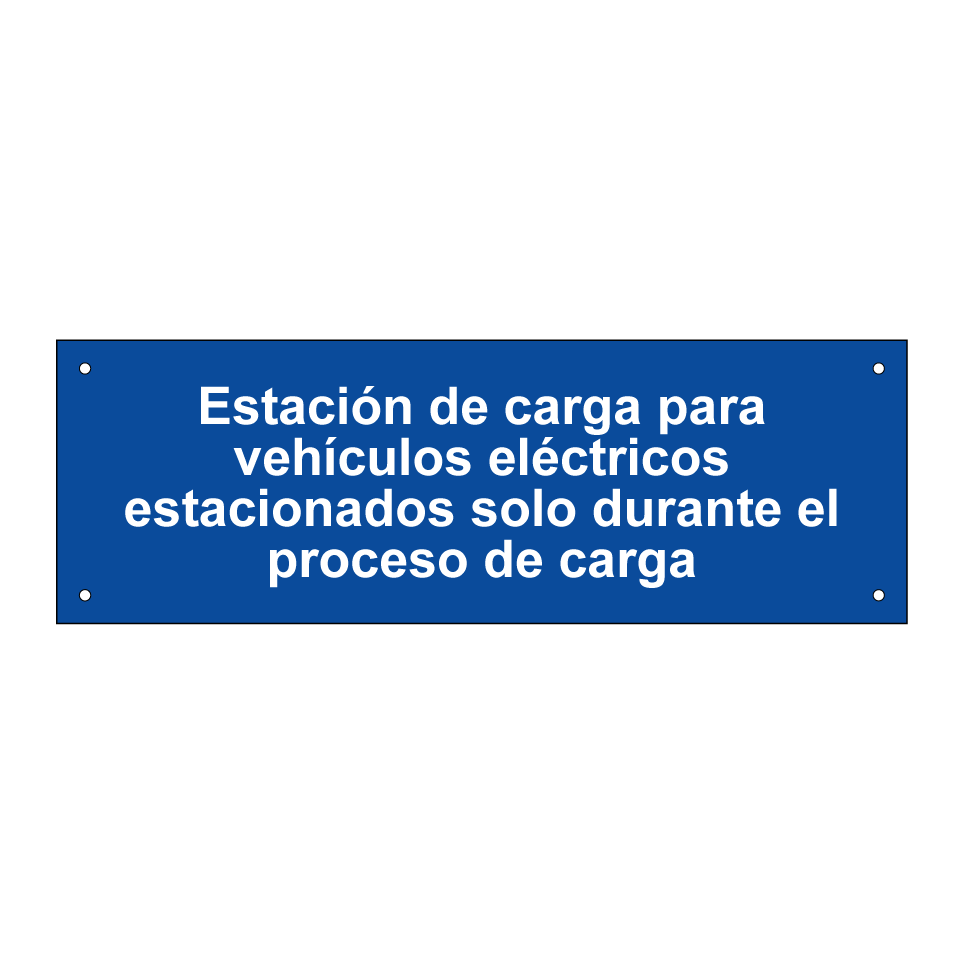 Estación de carga para vehículos eléctricos estacionados solo durante el proceso de carga