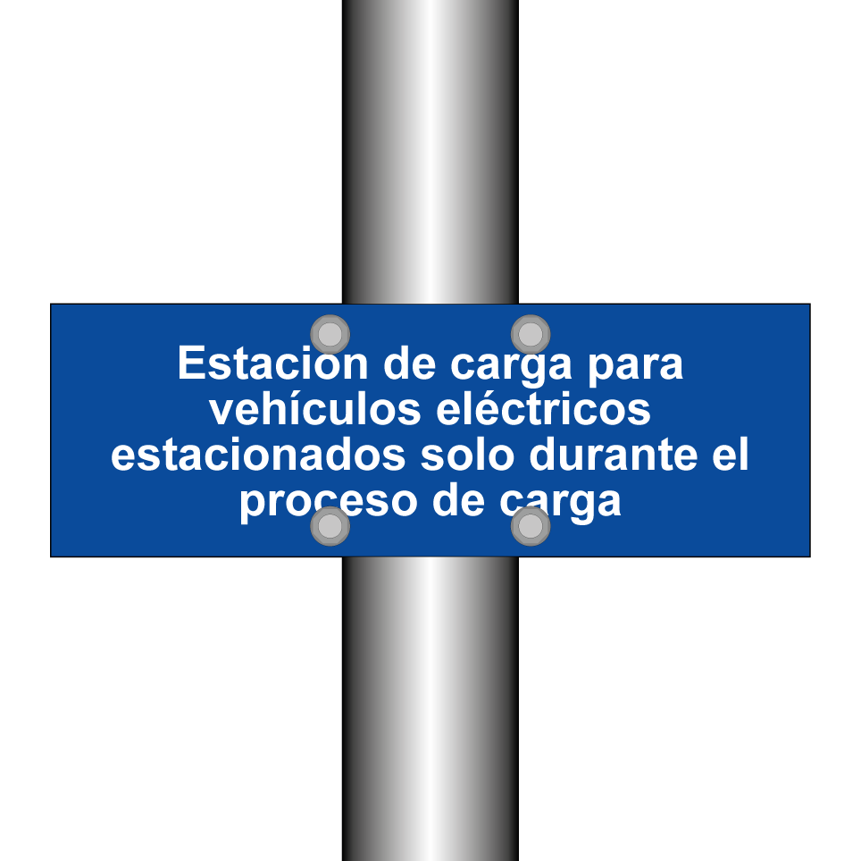 Estación de carga para vehículos eléctricos estacionados solo durante el proceso de carga