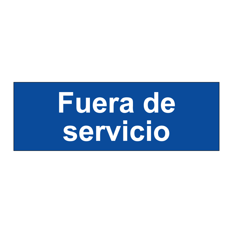 Fuera de servicio