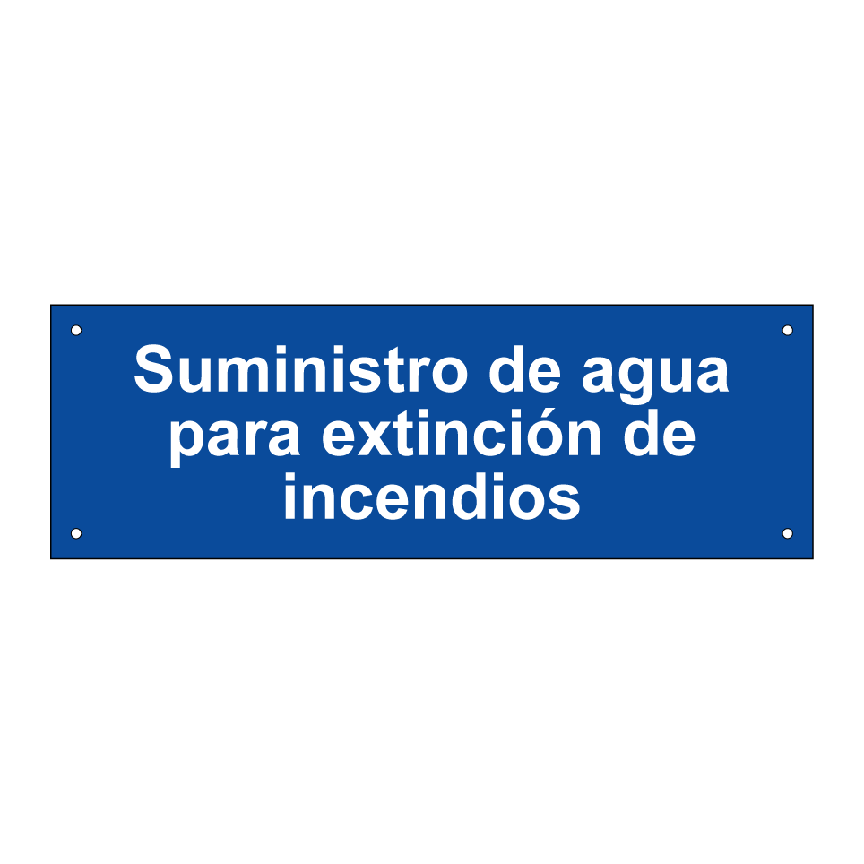 Suministro de agua para extinción de incendios