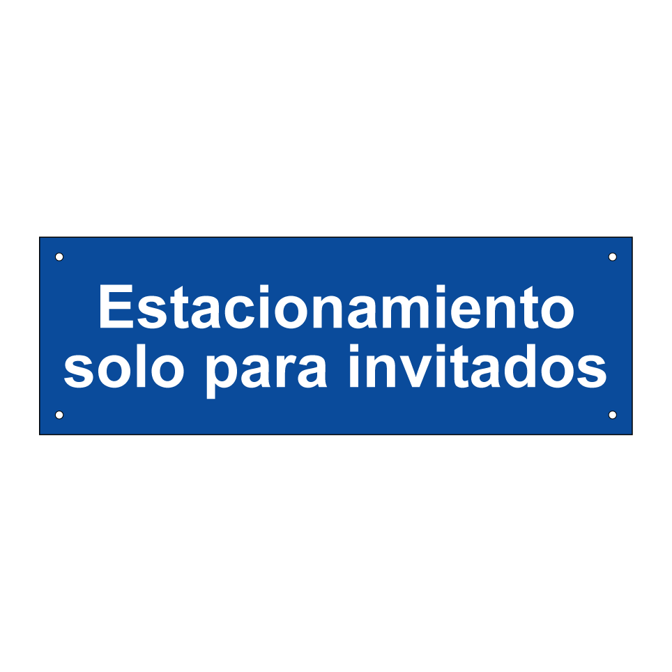 Estacionamiento solo para invitados