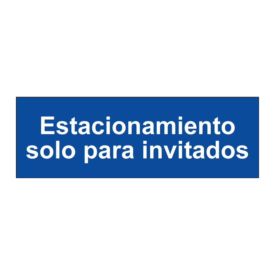 Estacionamiento solo para invitados
