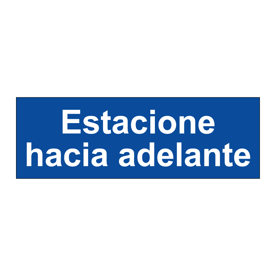Estacione hacia adelante
