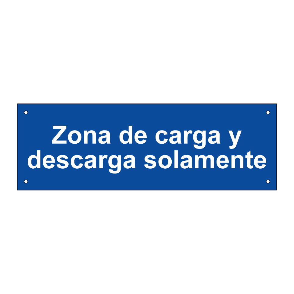 Zona de carga y descarga solamente