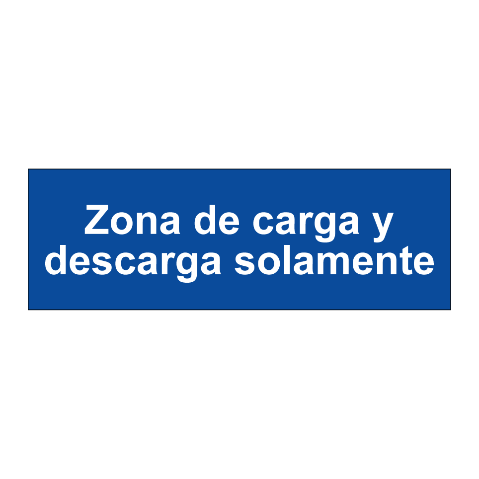 Zona de carga y descarga solamente