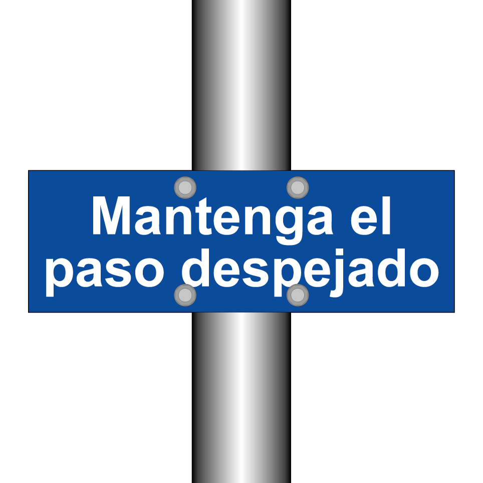 Mantenga el paso despejado