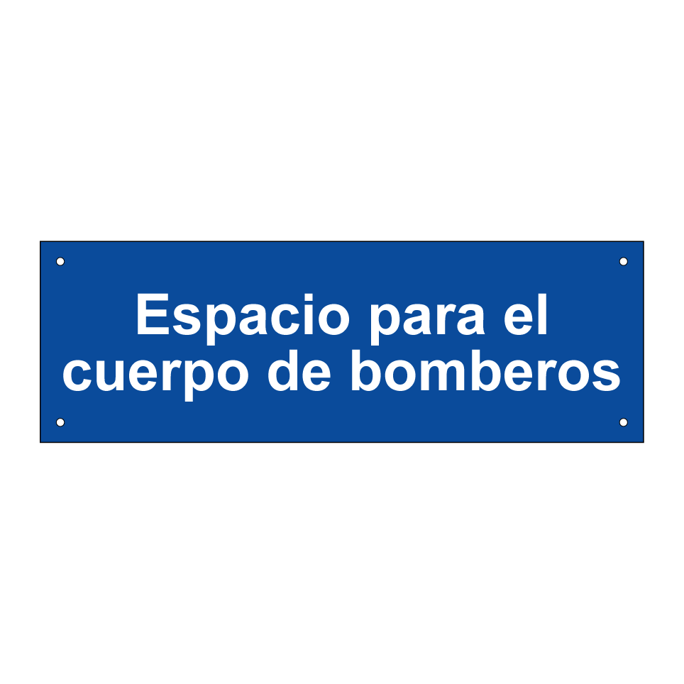 Espacio para el cuerpo de bomberos