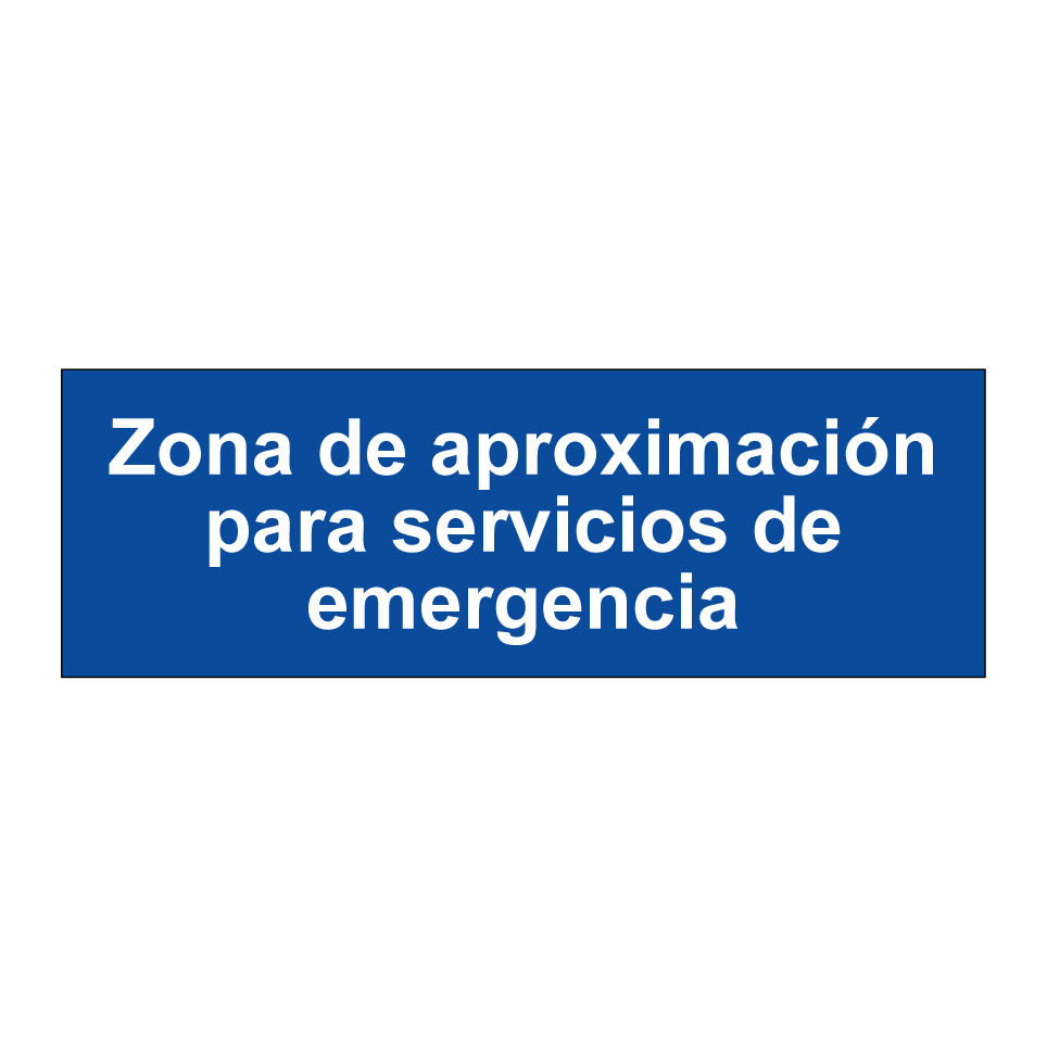 Zona de aproximación para servicios de emergencia
