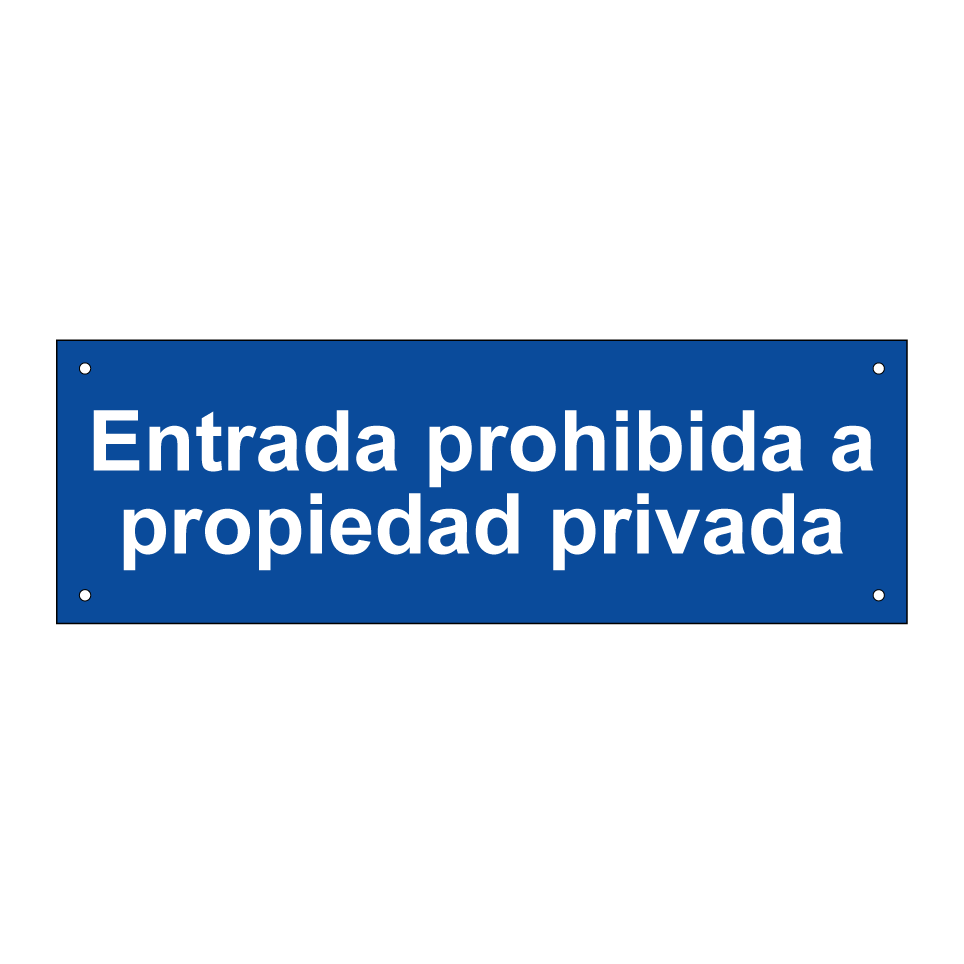 Entrada prohibida a propiedad privada