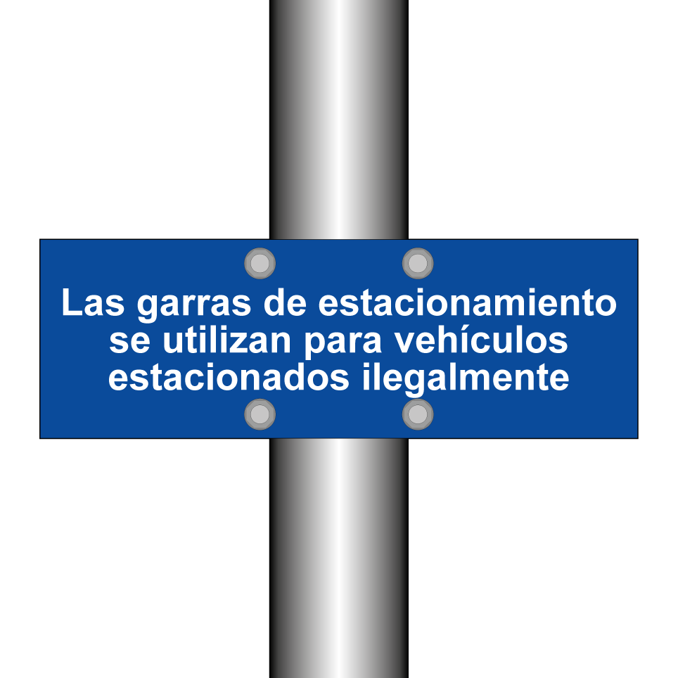 Las garras de estacionamiento se utilizan para vehículos estacionados ilegalmente