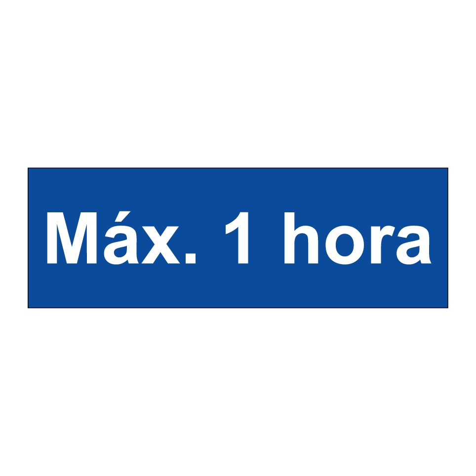 Máx. 1 hora