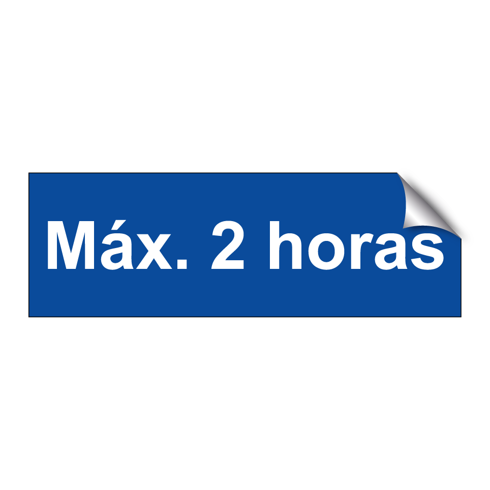 Máx. 2 horas
