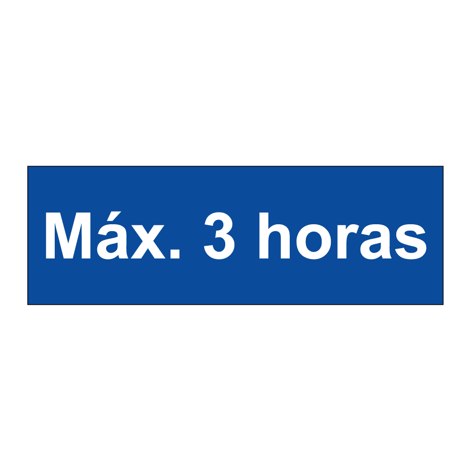 Máx. 3 horas