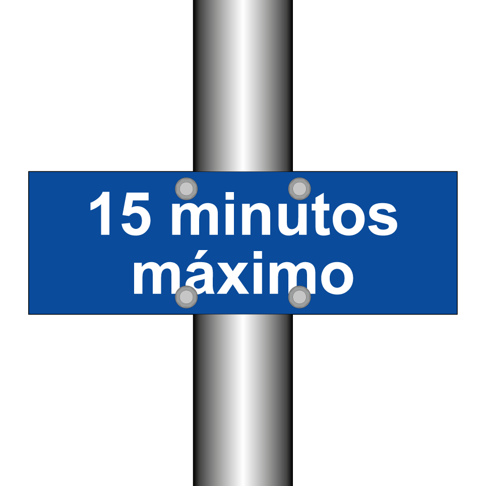 15 minutos máximo