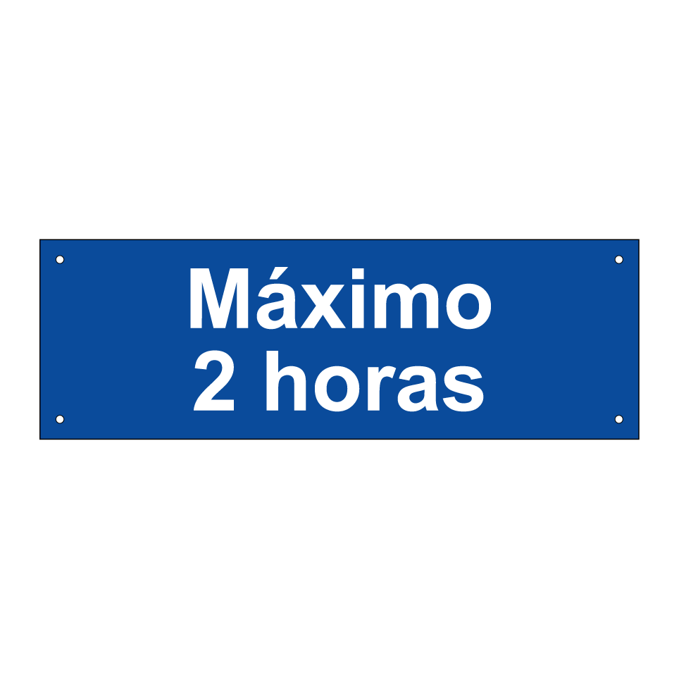 Máximo 2 horas