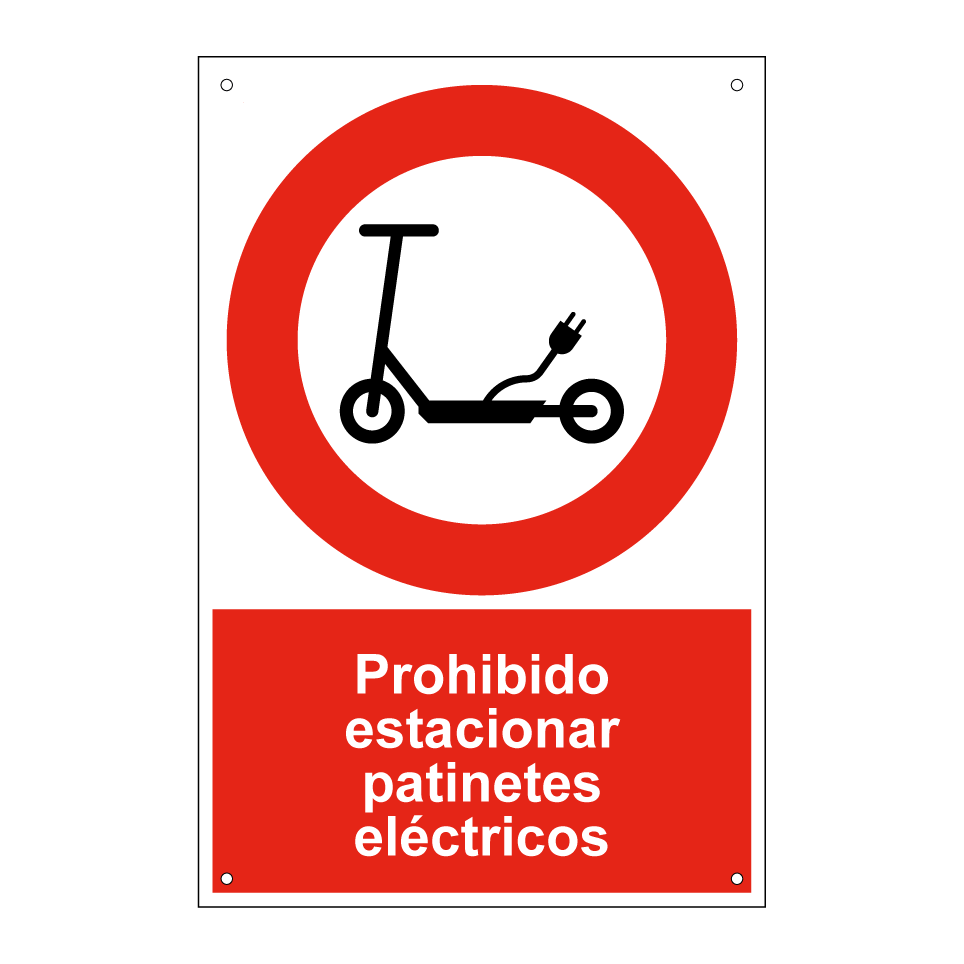 Prohibido estacionar patinetes eléctricos