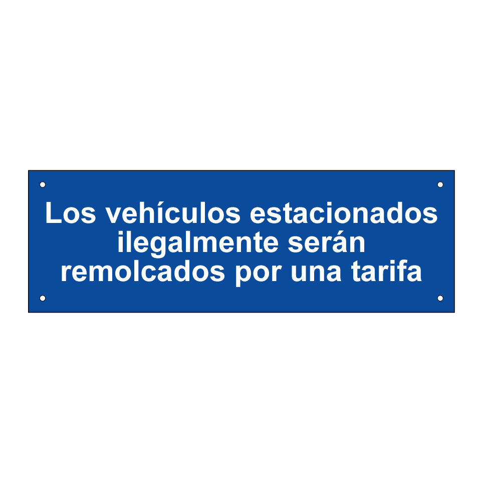 Los vehículos estacionados ilegalmente serán remolcados por una tarifa