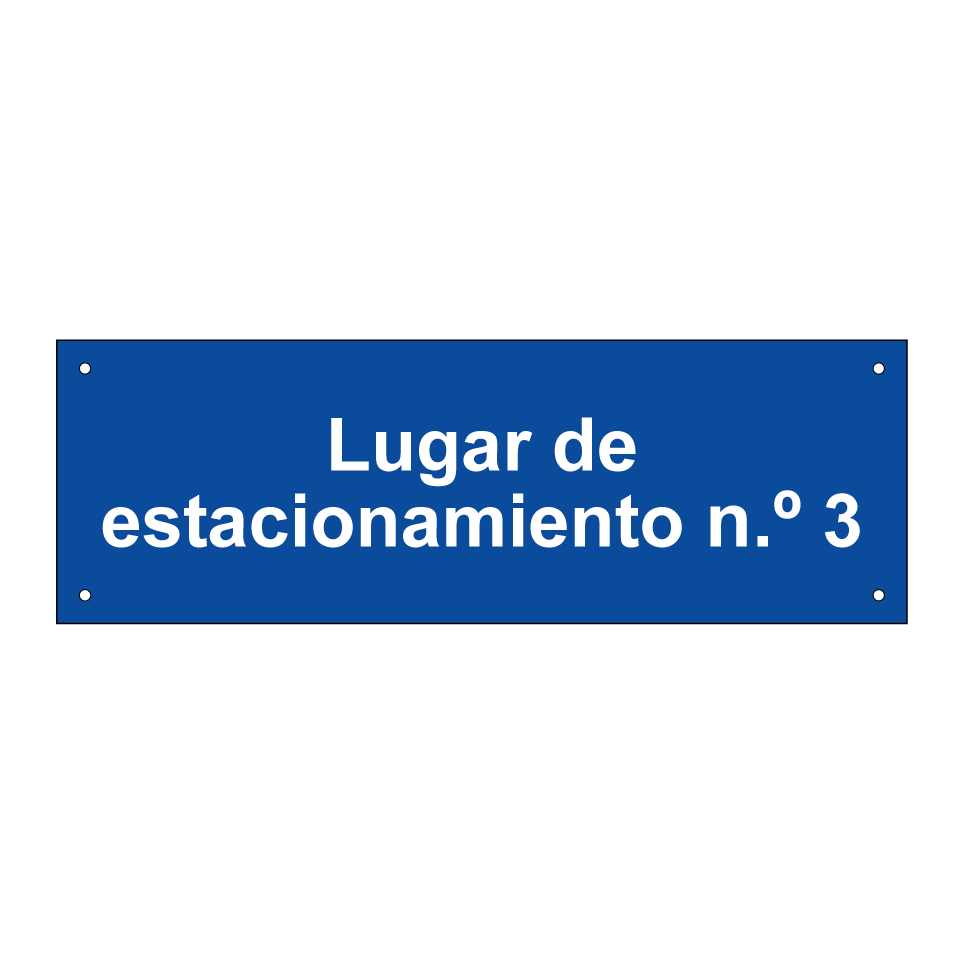 Lugar de estacionamiento No. 3