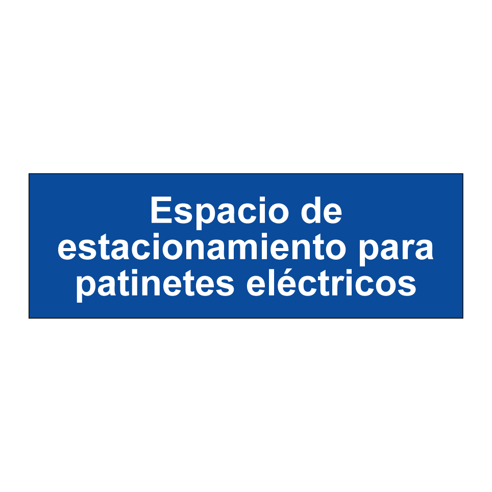 Espacio de estacionamiento para patinetes eléctricos