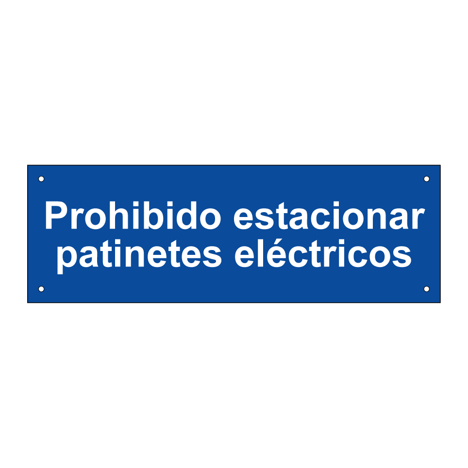 Prohibido estacionar patinetes eléctricos