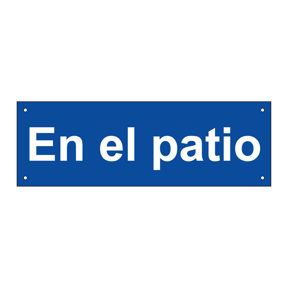 En el patio