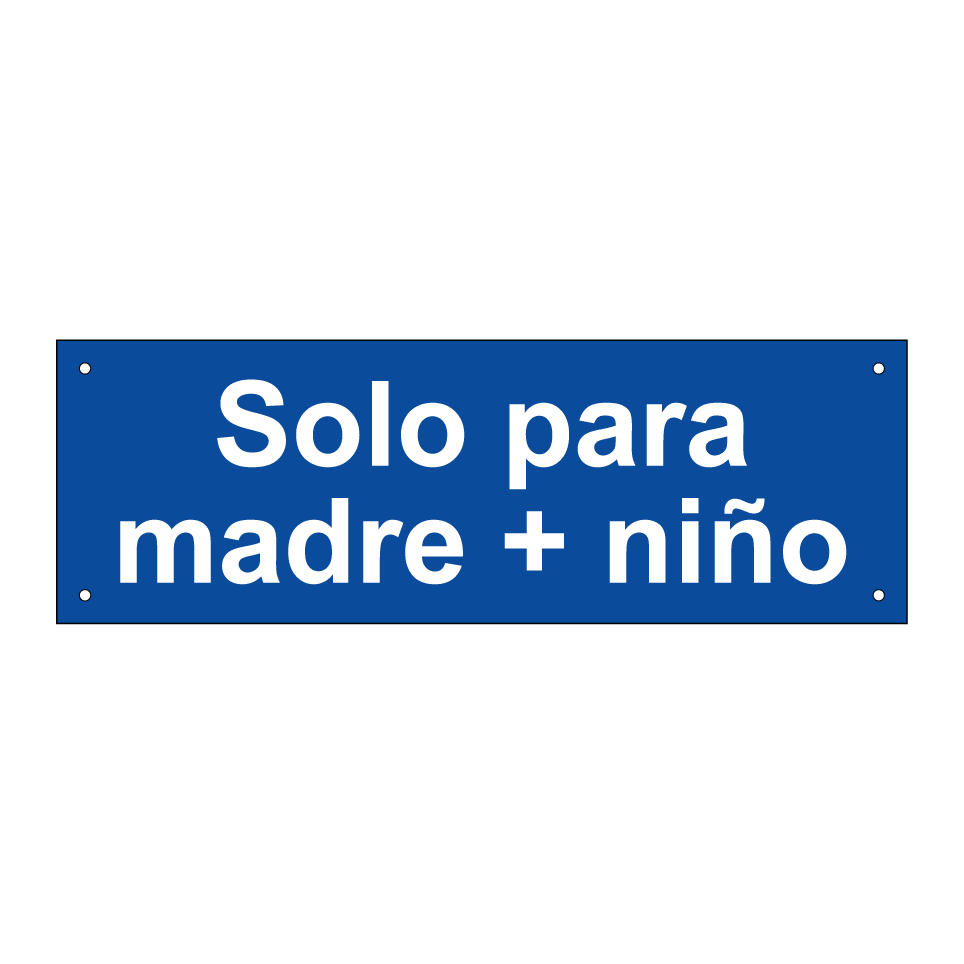 Solo para madre + niño