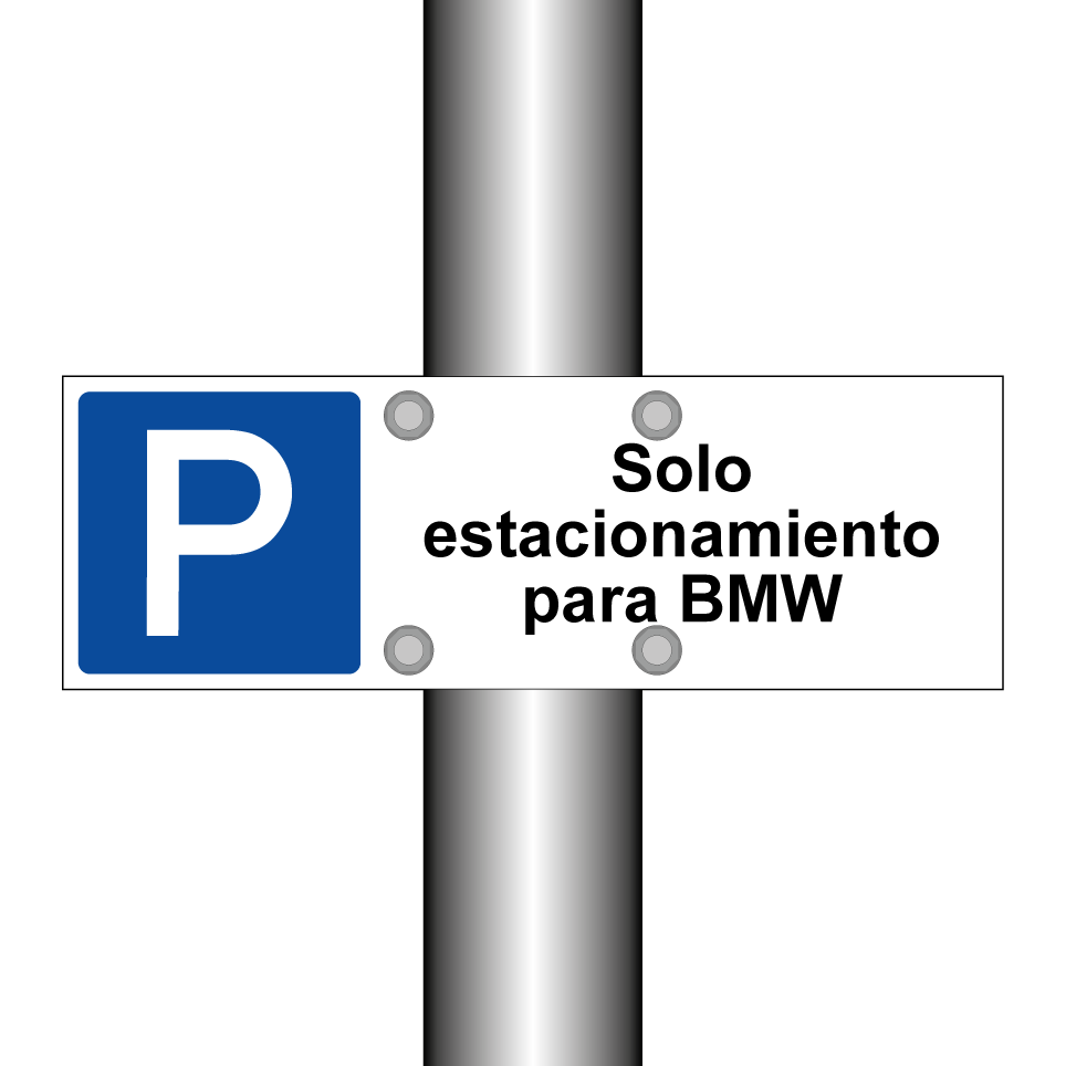 Solo estacionamiento para BMW