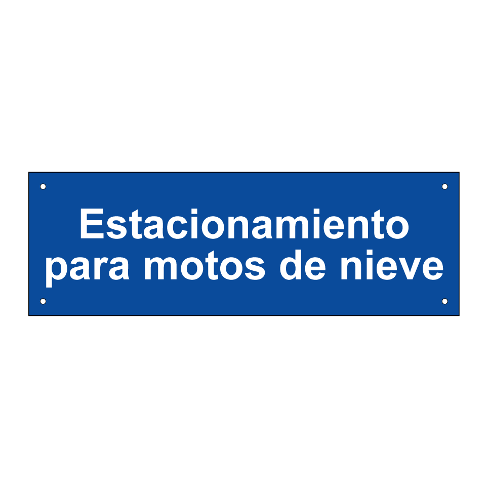 Estacionamiento para motos de nieve