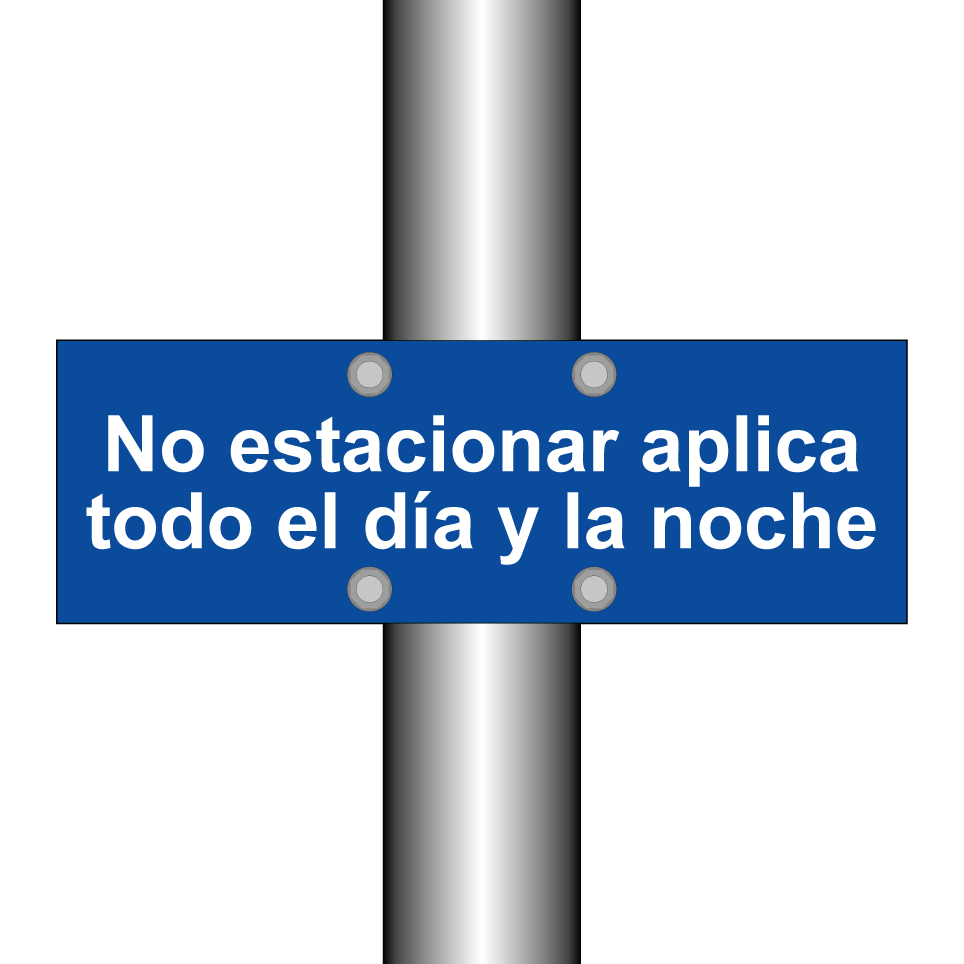 No estacionar aplica todo el día y la noche