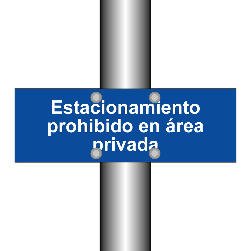 Estacionamiento prohibido en área privada