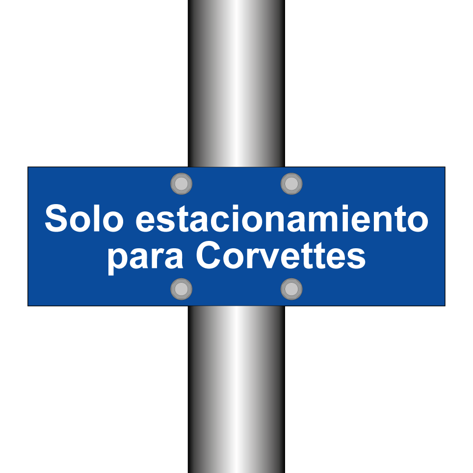 Solo estacionamiento para Corvettes