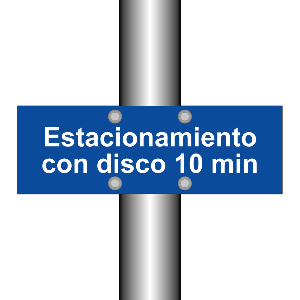 Estacionamiento con disco 10 min