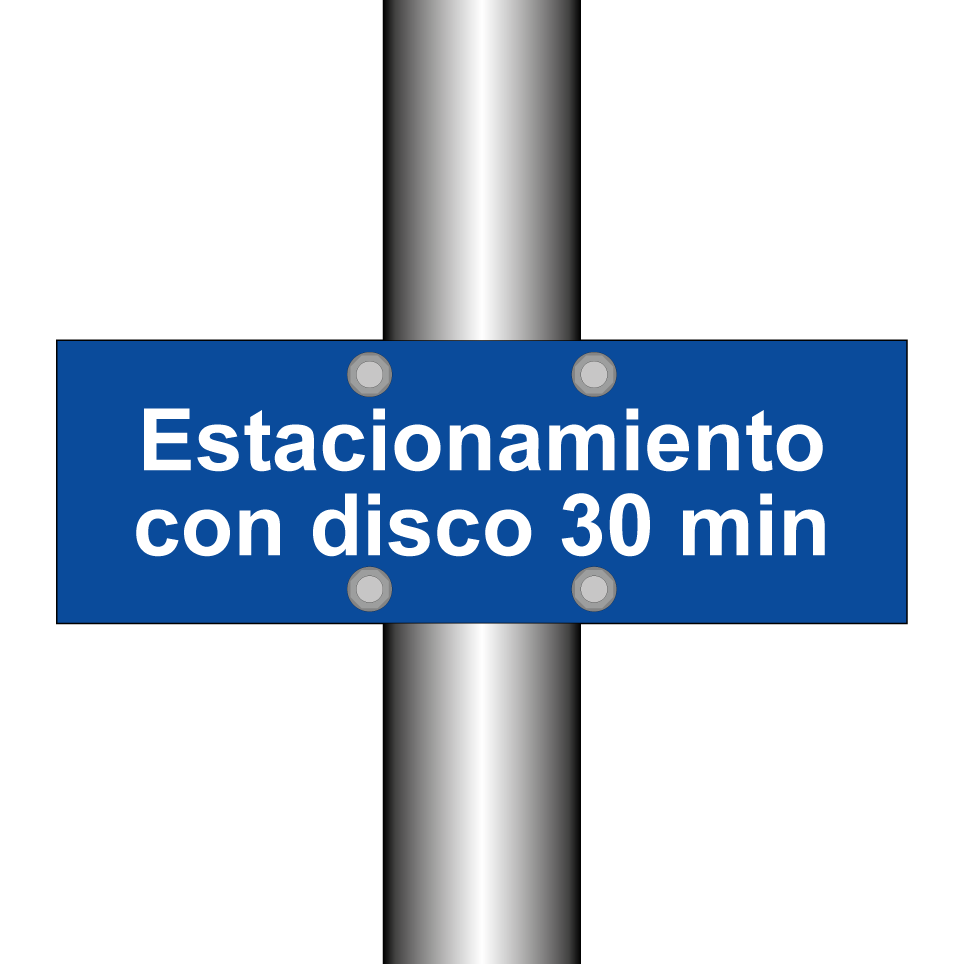 Estacionamiento con disco 30 min