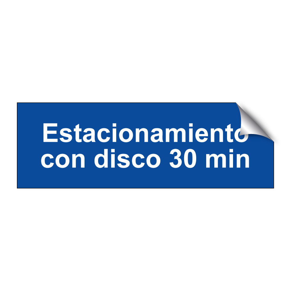 Estacionamiento con disco 30 min