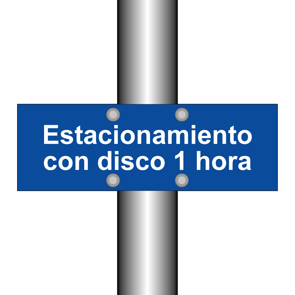 Estacionamiento con disco 1 hora