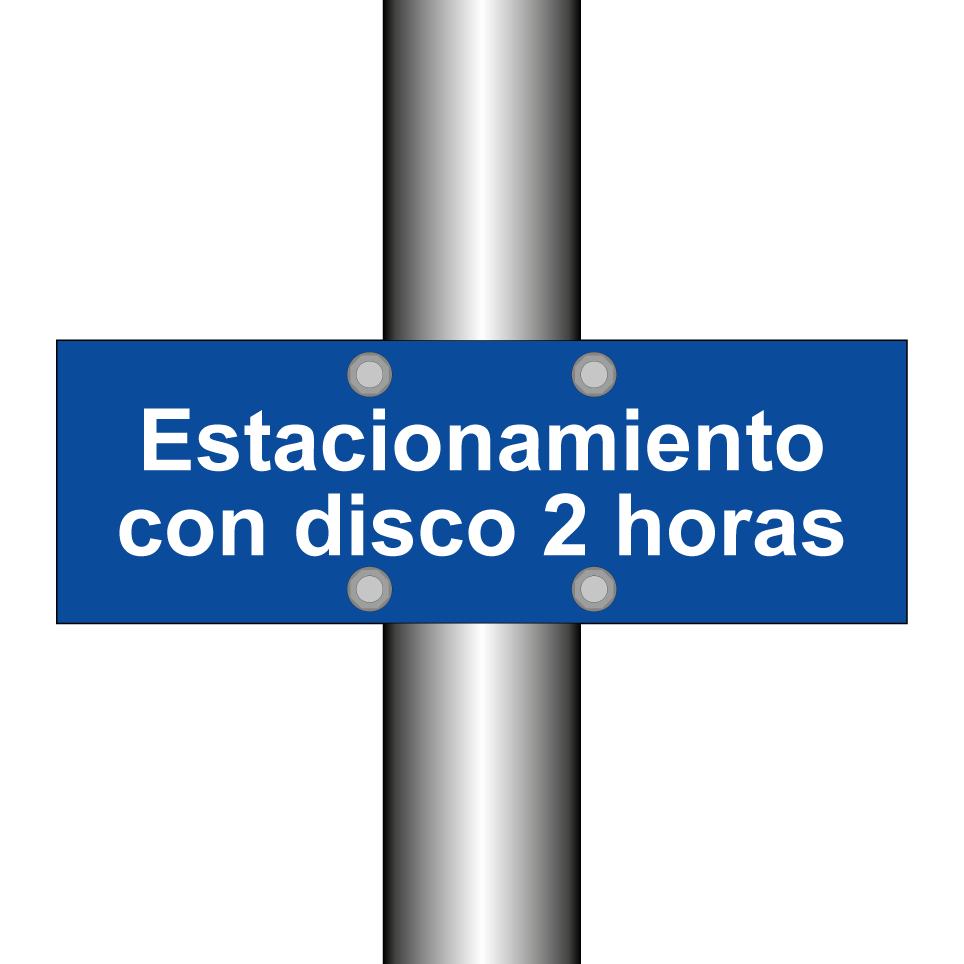 Estacionamiento con disco 2 horas