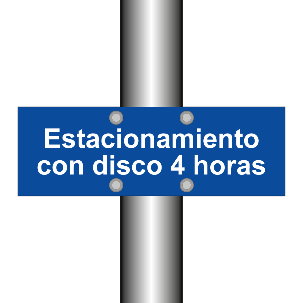 Estacionamiento con disco 4 horas