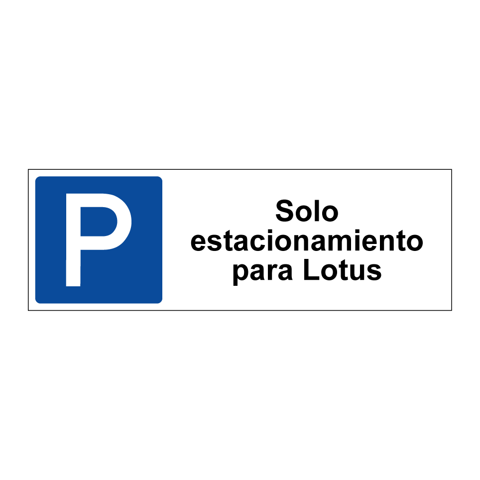 Solo estacionamiento para Lotus