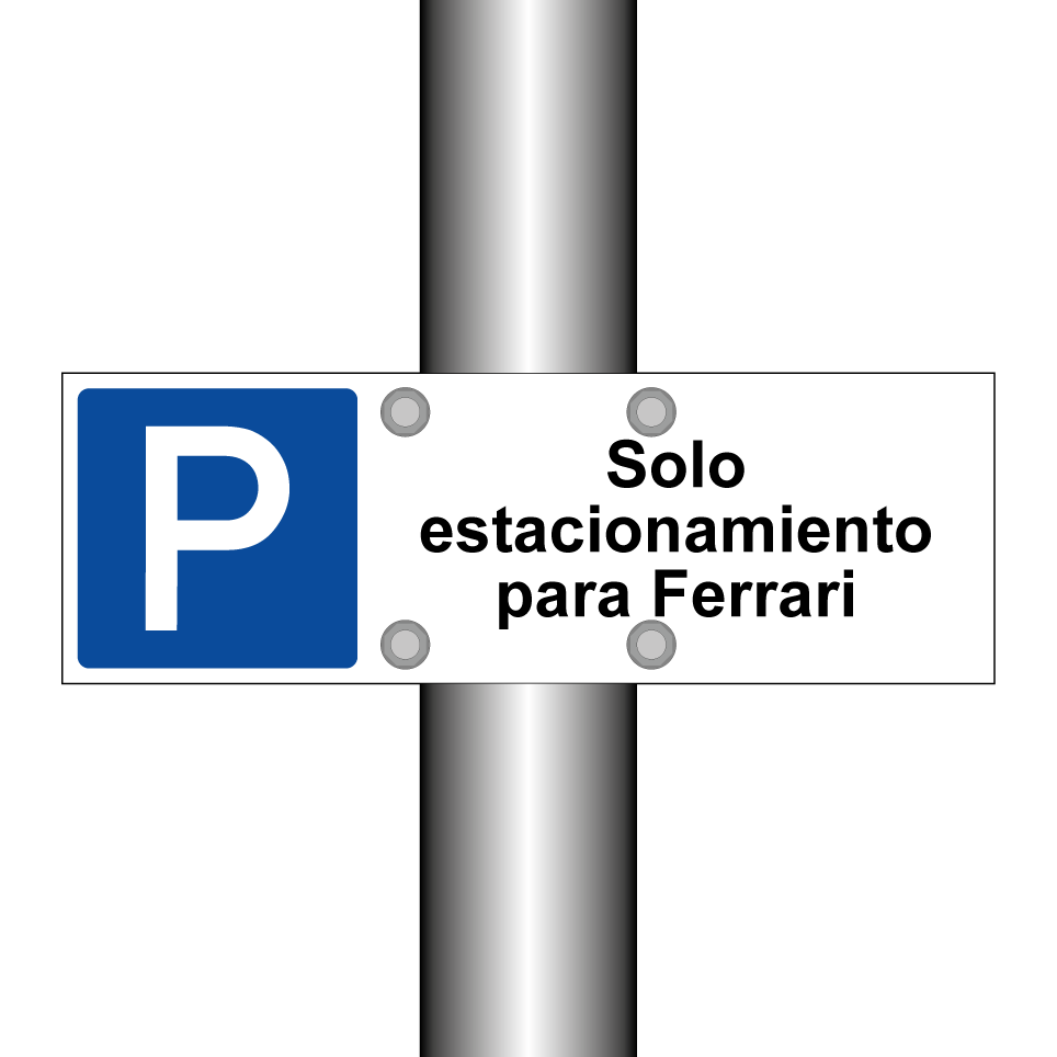 Solo estacionamiento para Ferrari