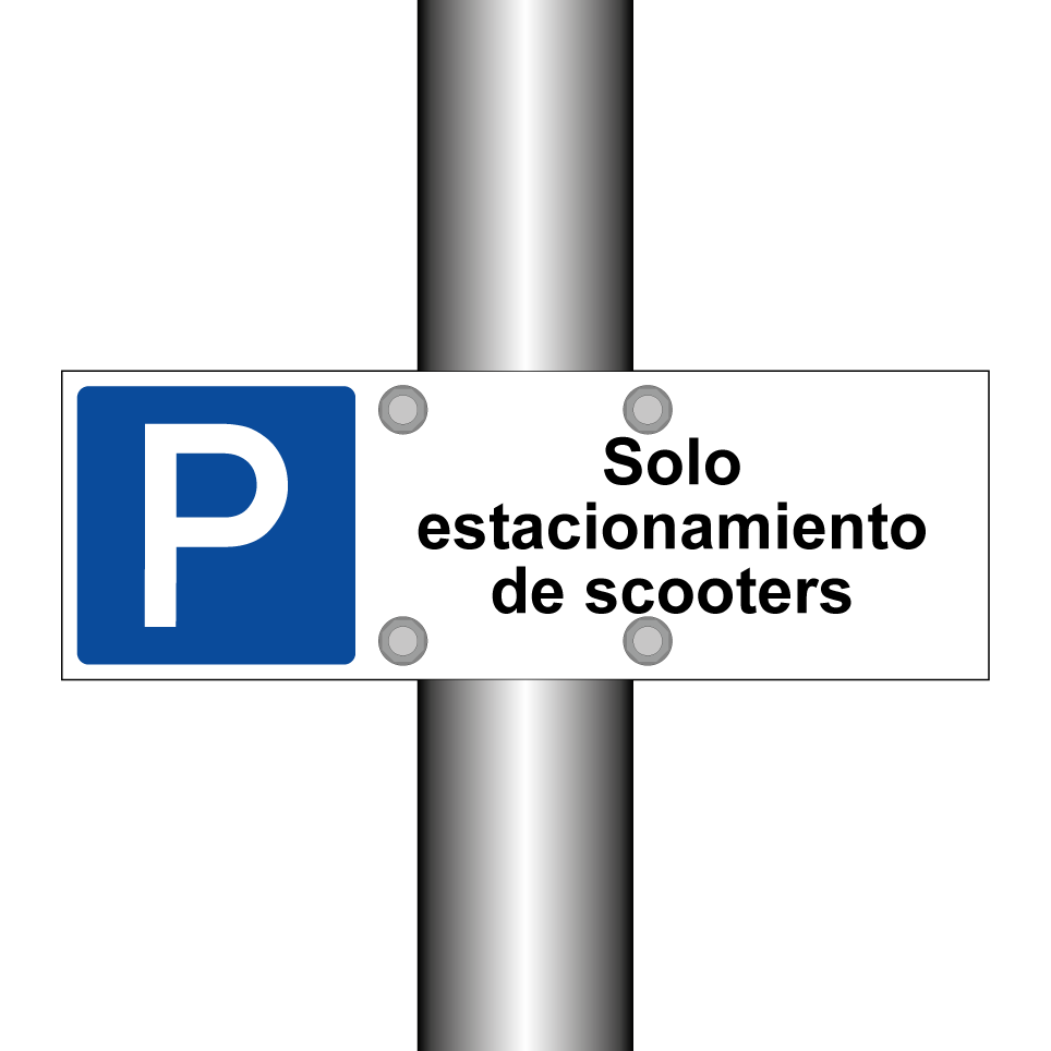 Solo estacionamiento de scooters