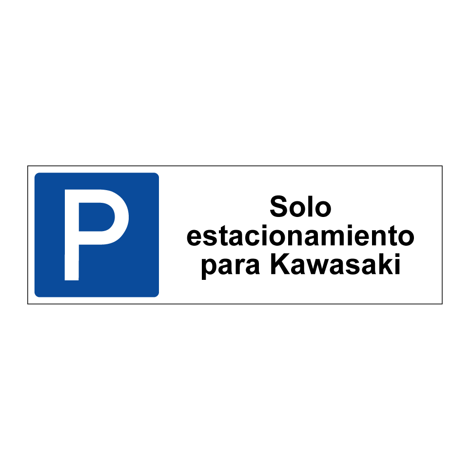 Solo estacionamiento para Kawasaki