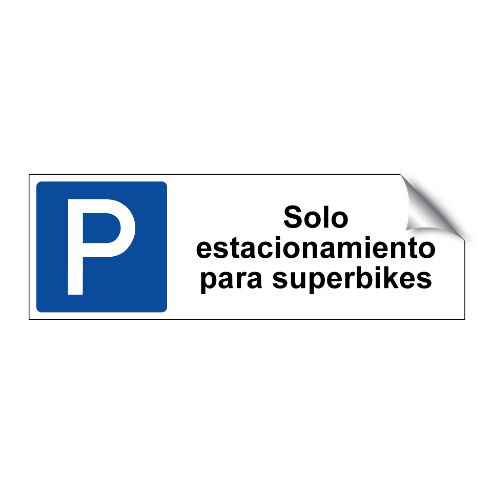 Solo estacionamiento para superbikes