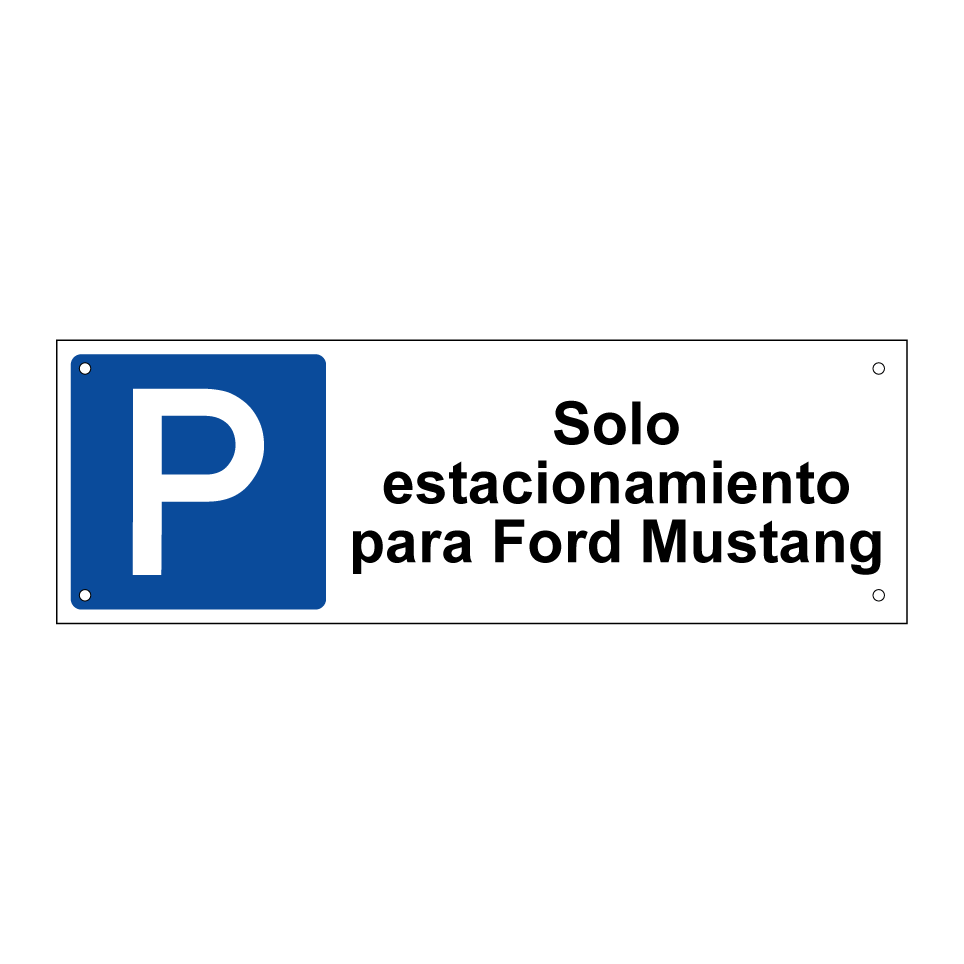Solo estacionamiento para Ford Mustang